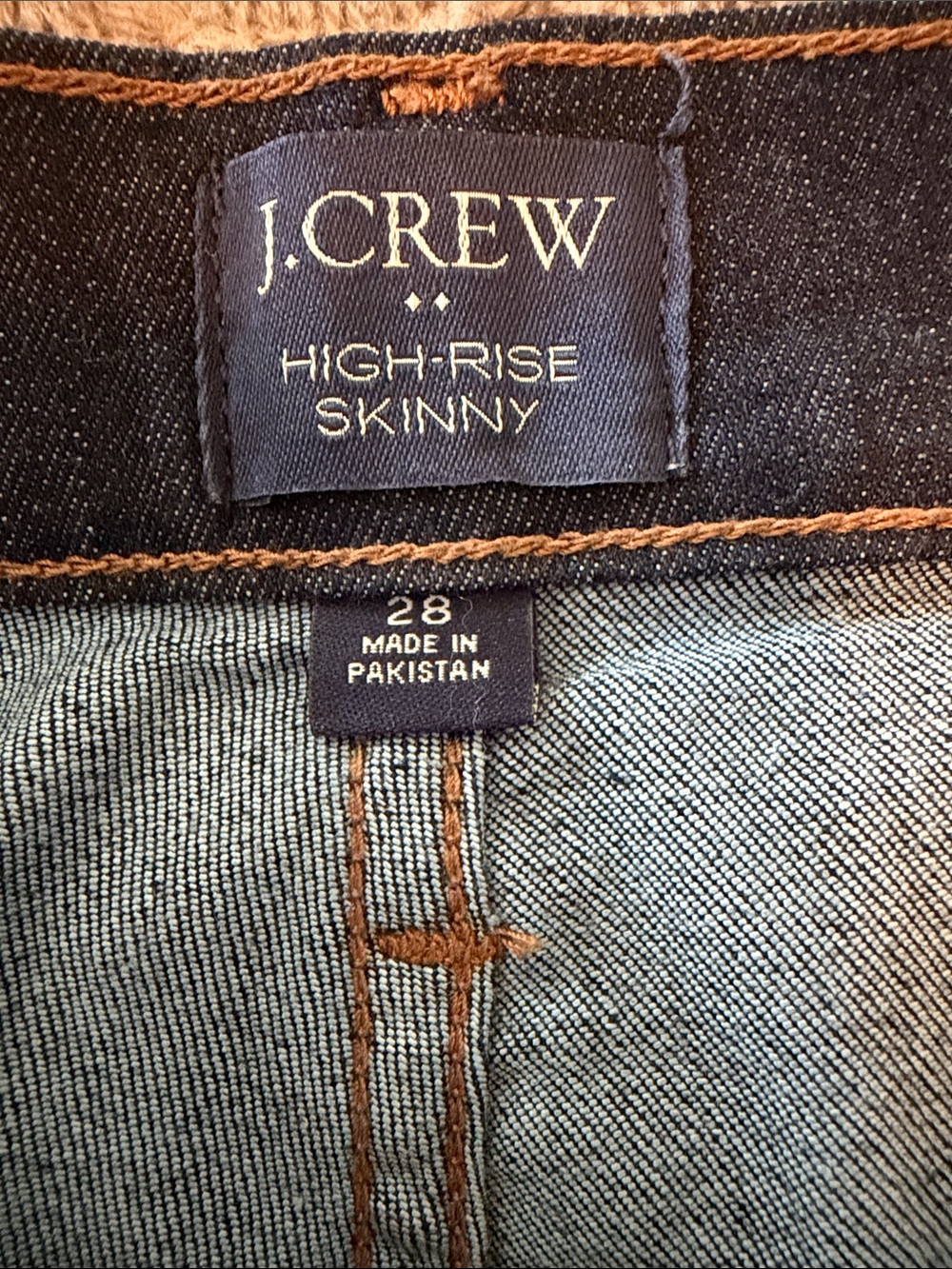J. Crew Dark Indigo Skinny Jeans - Picture 3 of 3